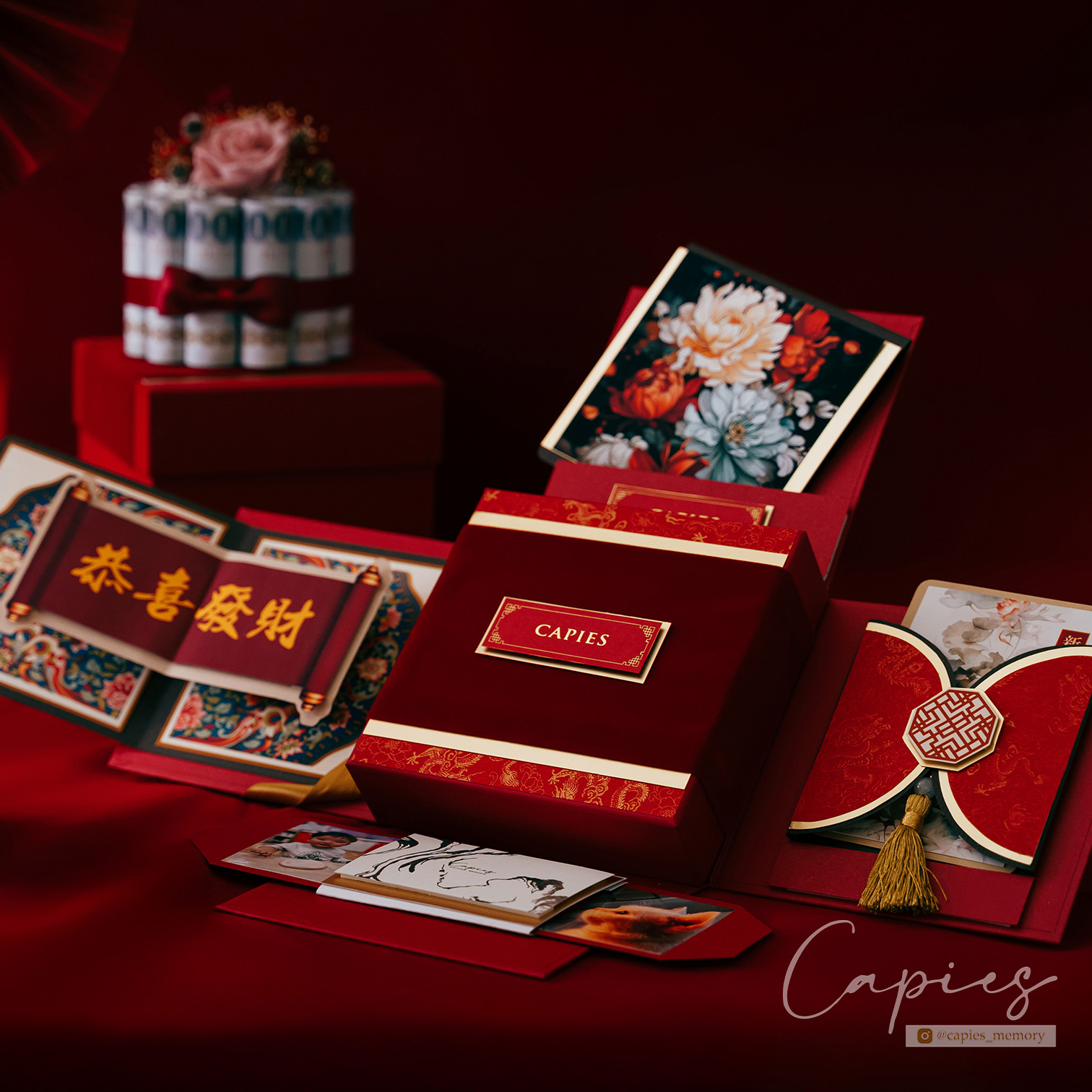 🪭（單購）花現有錢手工禮物盒