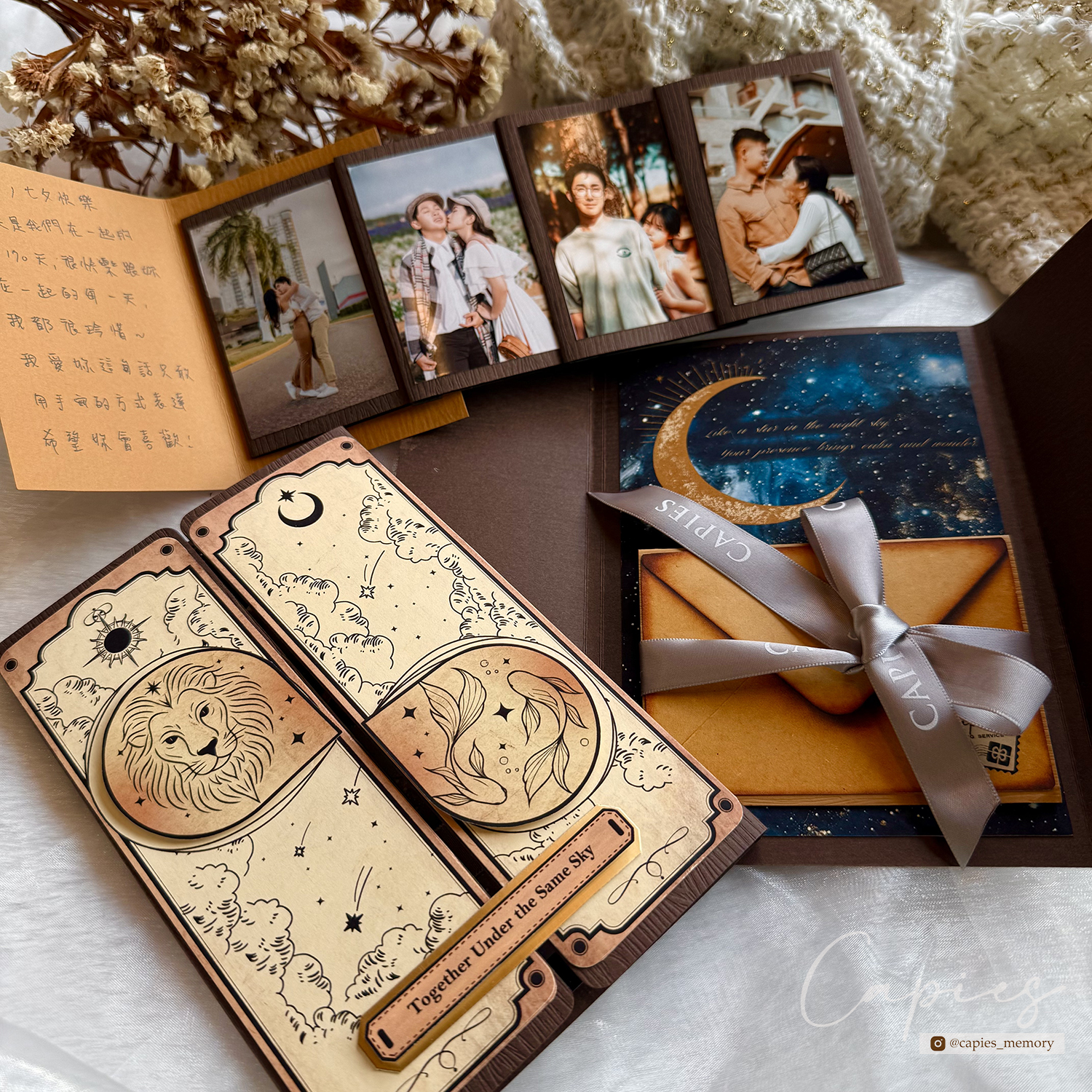 情侶星座相片手工書，適合紀念日與情人節的浪漫禮物